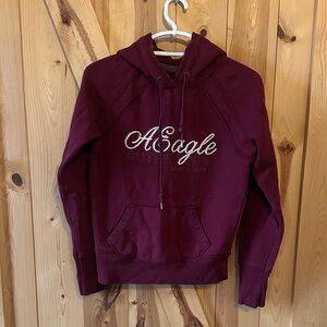 American Eagle Outfitters Burgundy Hoodie